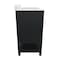 Flash Furniture Vega 36-in. Vanity w/Sink, Storage Cabinet w/Soft Close Doors, Open Shelf and 3 Drawers, Black/Gold FS-VEGA36-KD-BK-GLD-GG - alternate 8